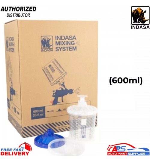 Indasa 600ml Blue Mixing Filter Kit, 125µm - Efficient & Durable